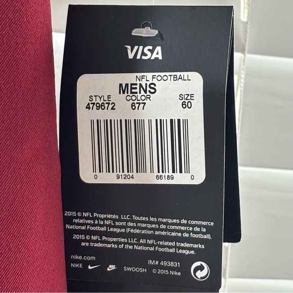 Nike Redskins Jersey Mens 60 NFL Football Team Issued Washington On Field Pro - Picture 10 of 10